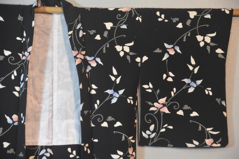 Vines Vintage Japanese Silk Haori Jacket - Image 5