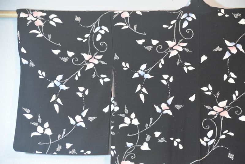 Vines Vintage Japanese Silk Haori Jacket - Image 7