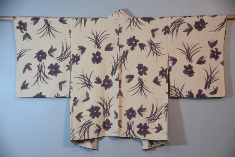 Plum Vintage Japanese Silk Haori Jacket - Image 4