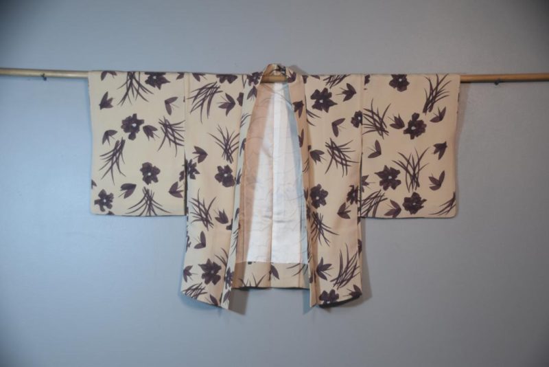 Plum Vintage Japanese Silk Haori Jacket