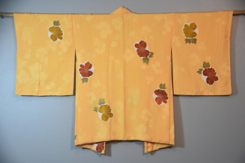 Luxurious Vintage Silk Jacquard Haori Jacket - Image 4