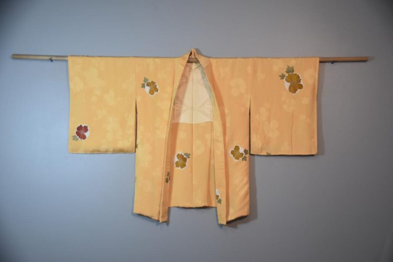 Luxurious Vintage Silk Jacquard Haori Jacket