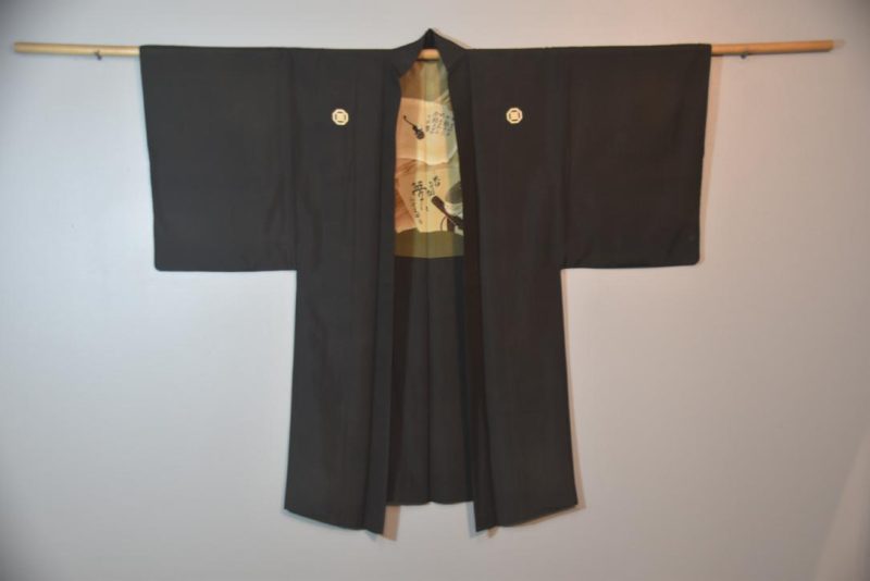 Vintage Japanese Silk Mans Haori (Kimono Jacket) - Image 6