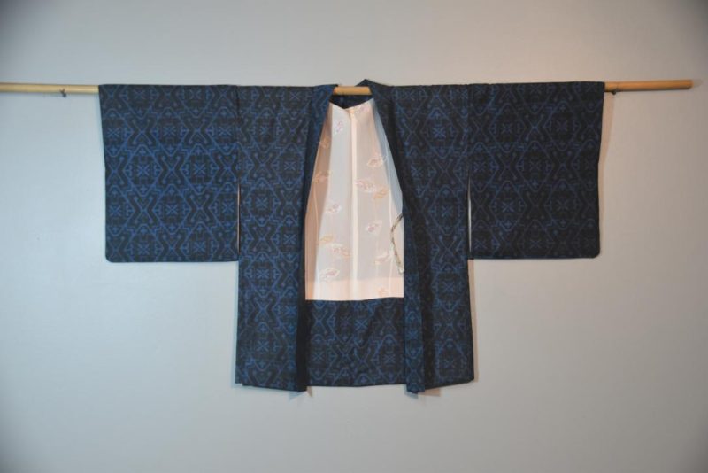 Meisen Weave Vintage Silk Haori Jacket - Image 4