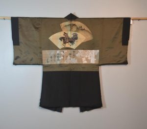 Vintage Japanese Silk Mans Haori (Kimono Jacket)