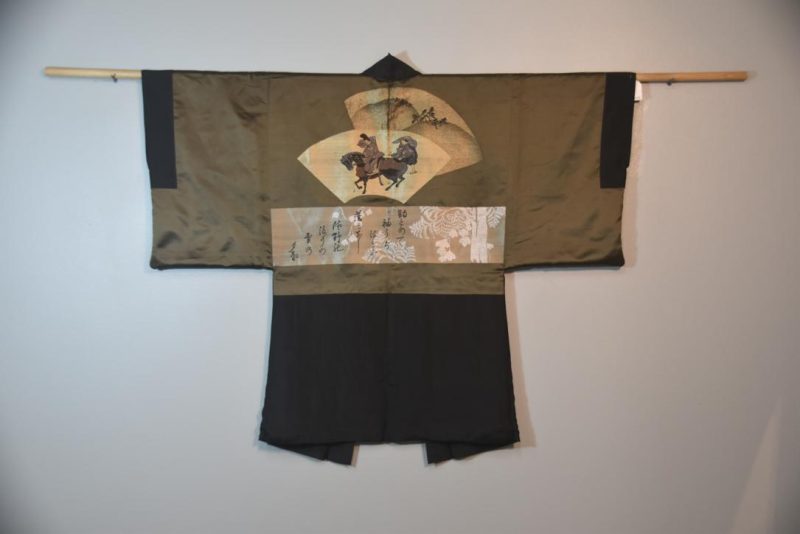 Vintage Japanese Silk Mans Haori (Kimono Jacket)