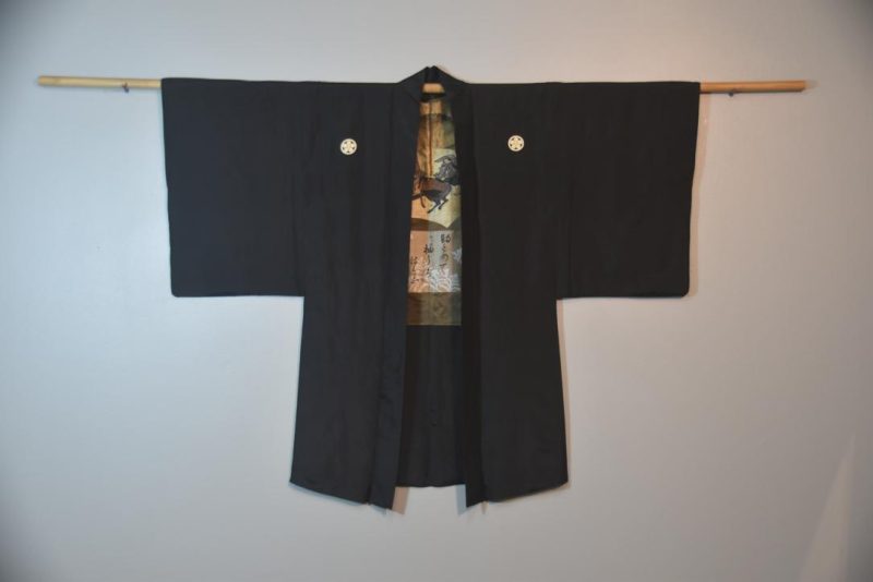 Vintage Japanese Silk Mans Haori (Kimono Jacket) - Image 6