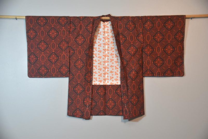 Meisen Weave Vintage Silk Haori Jacket - Image 5