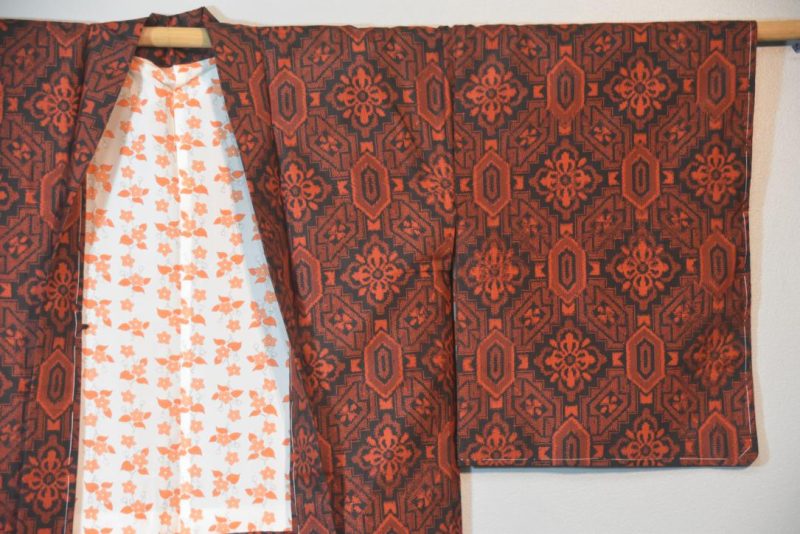 Meisen Weave Vintage Silk Haori Jacket - Image 4