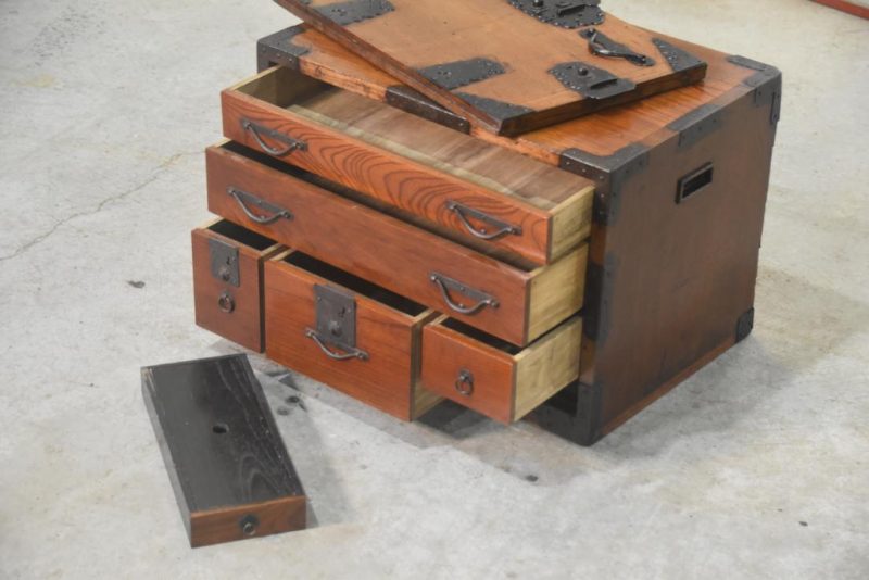 Meiji Period Funa Dansu Ship's Chest Width:520mm - Image 7