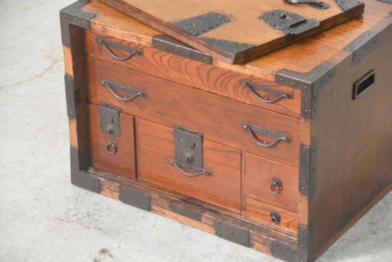 Meiji Period Funa Dansu Ship's Chest Width:520mm - Image 8