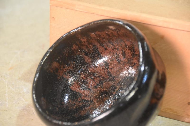 Raku Chawan Tea Bowl in a Box  Width:120mm - Image 4