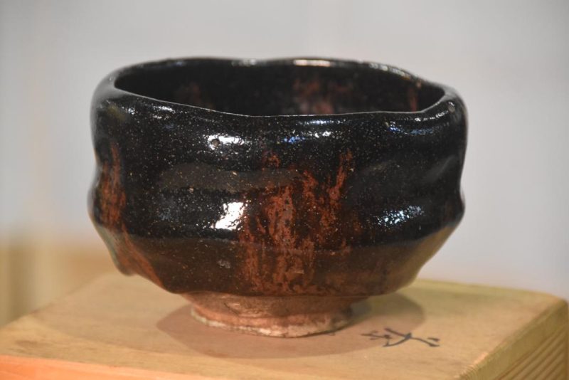 Raku Chawan Tea Bowl in a Box  Width:120mm