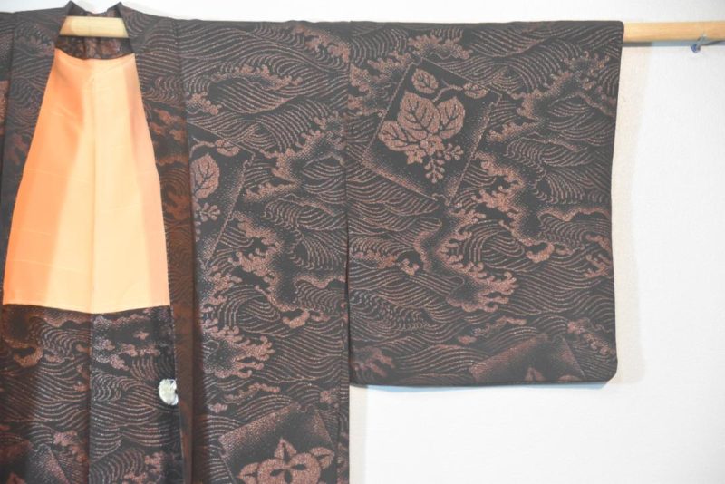 Lacquer Thread Vintage Silk Haori Jacket - Image 4