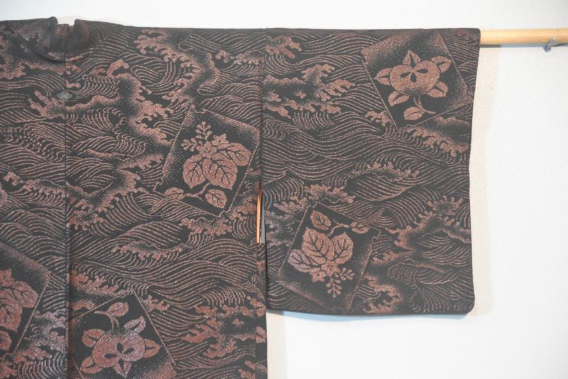 Lacquer Thread Vintage Silk Haori Jacket - Image 3