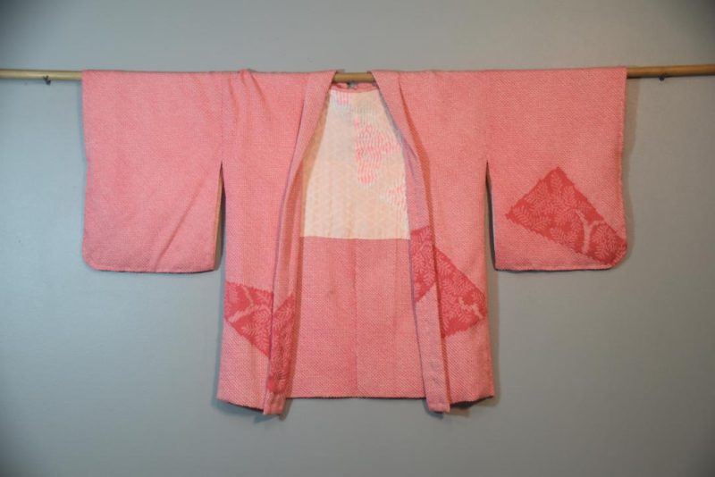 Shibori Vintage Silk Haori Jacket - Image 7