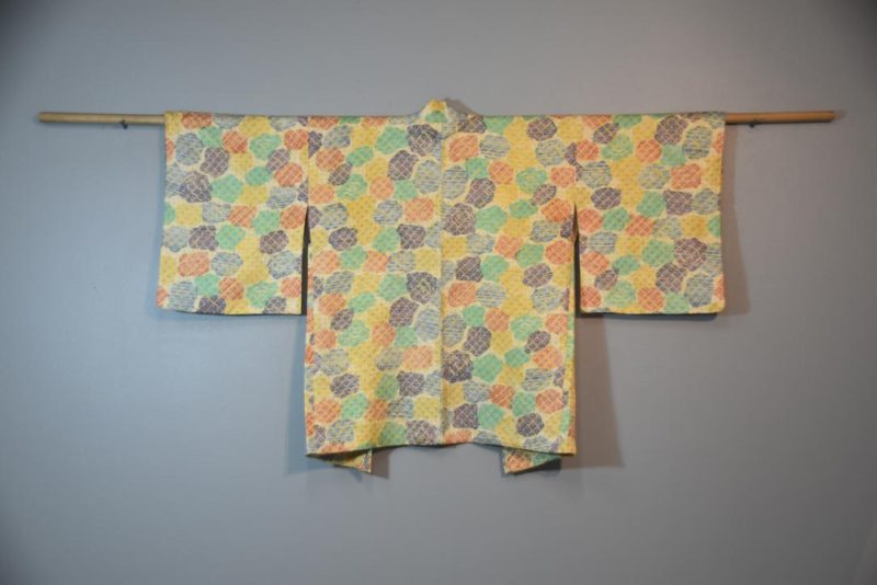Festive Colours Shibori Vintage Silk Haori Jacket