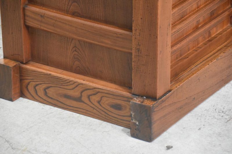 Keyaki Edo Period Kura (Fireproof Storehouse) Chest Width:1030mm - Image 11