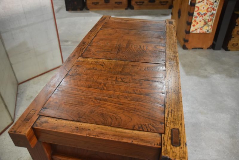 Keyaki Edo Period Kura (Fireproof Storehouse) Chest Width:1030mm - Image 9