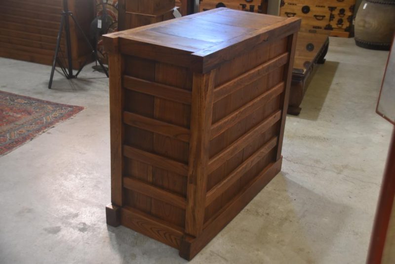 Keyaki Edo Period Kura (Fireproof Storehouse) Chest Width:1030mm - Image 7