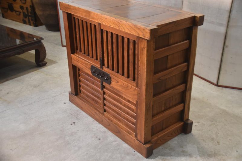 Keyaki Edo Period Kura (Fireproof Storehouse) Chest Width:1030mm - Image 5