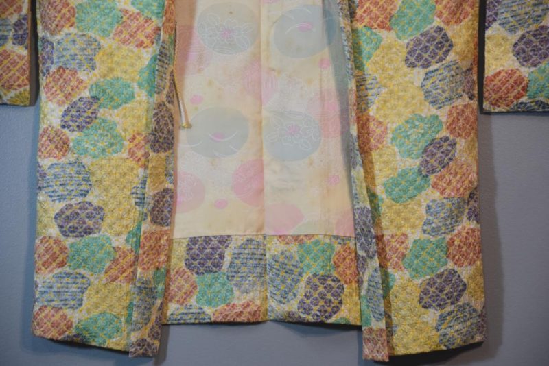 Festive Colours Shibori Vintage Silk Haori Jacket - Image 7