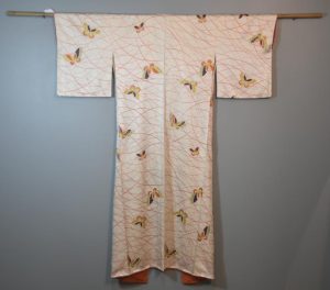 Butterfly Design Soft Japanese Silk Kimono