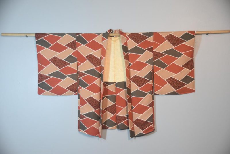 Harlequin Design Silk Haori Jacket