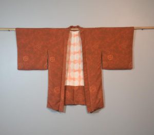 Burnt Orange Silk Haori Jacket