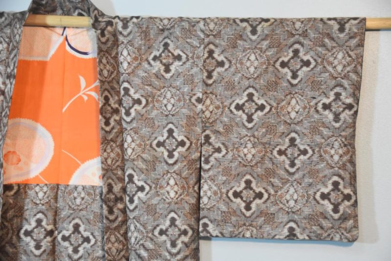 Oshima Mud Dyed Silk Haori Jacket - Image 4