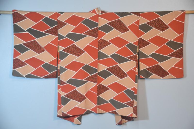 Harlequin Design Silk Haori Jacket - Image 5