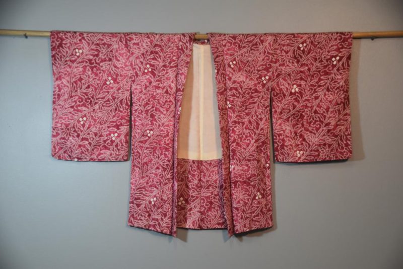 Fine Shibori Vintage Silk Haori Jacket - Image 5