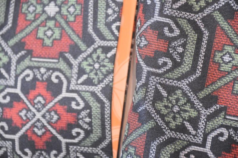 Vintage Silk Oshima Ikat Haori Jacket - Image 6