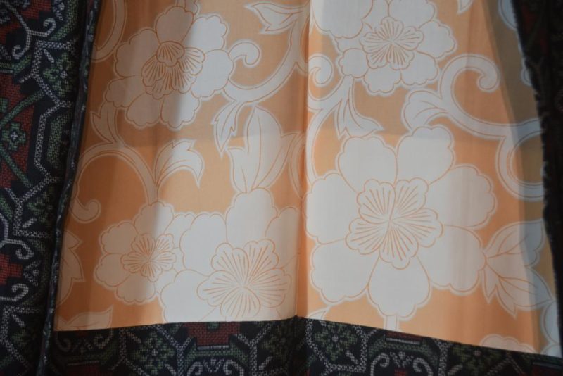Vintage Silk Oshima Ikat Haori Jacket - Image 5