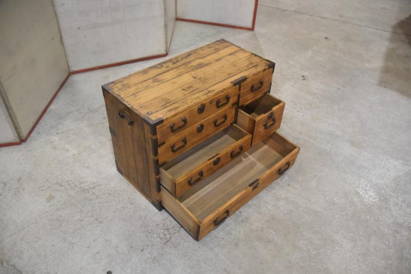 Antique Ko Dansu Small Chest Width:590mm - Image 6