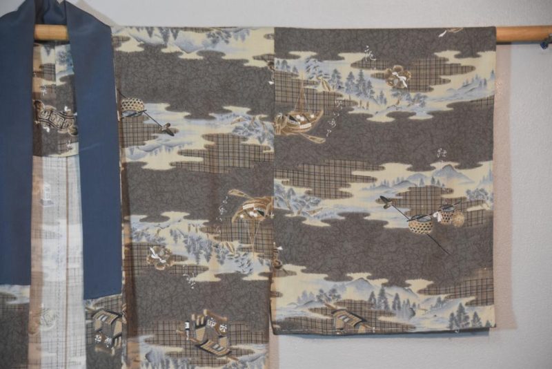 Boats and Baskets Man's Kimono - Image 6