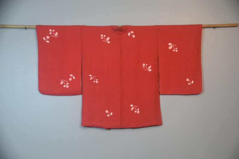 Shibori Detail Vintage Silk Haori Jacket