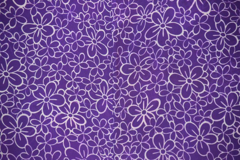 Flower Purple Vintage Silk Haori Jacket - Image 2
