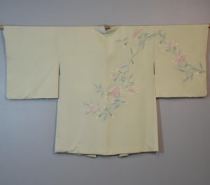 Pale Green Vintage Silk Haori Jacket