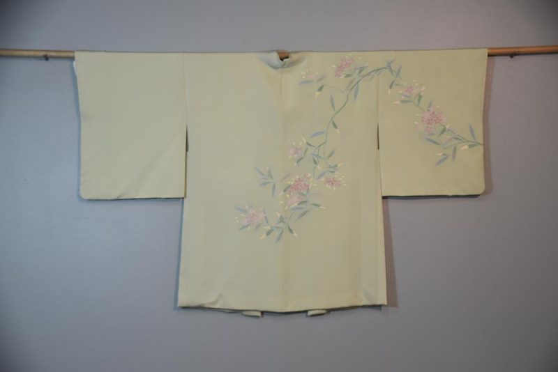 Pale Green Vintage Silk Haori Jacket