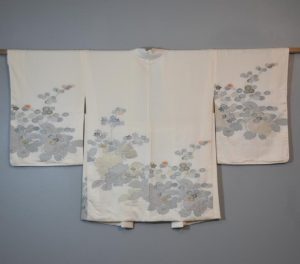 Ivory Silk Vintage Silk Haori Jacket