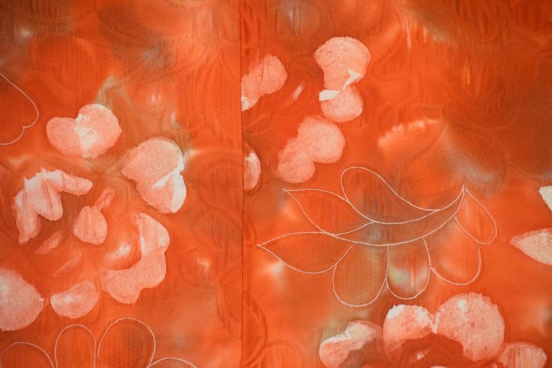 Textured Vintage Silk Haori Jacket - Image 2