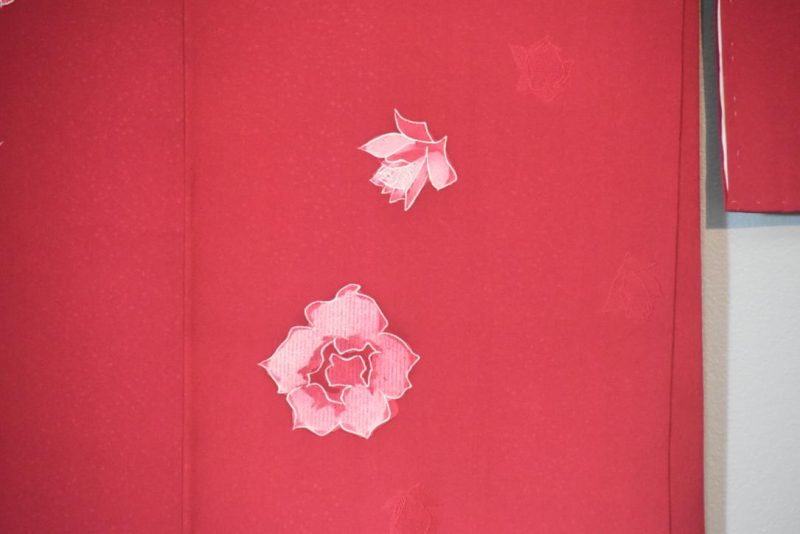 Roses are Red Vintage Silk Haori Jacket - Image 2