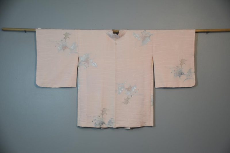 Pink Metallic Vintage Silk Haori Jacket