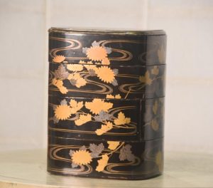 Gold Maki-e Lacquer on Wood Jubako