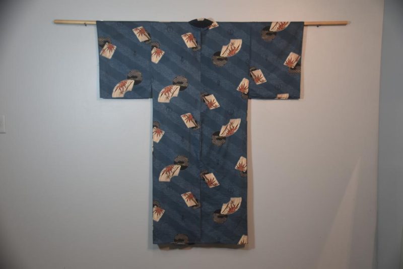 Bamboo and Fans Man's Kimono
