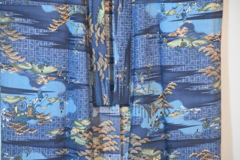 People and Landscapes Man's Kimono - Image 7