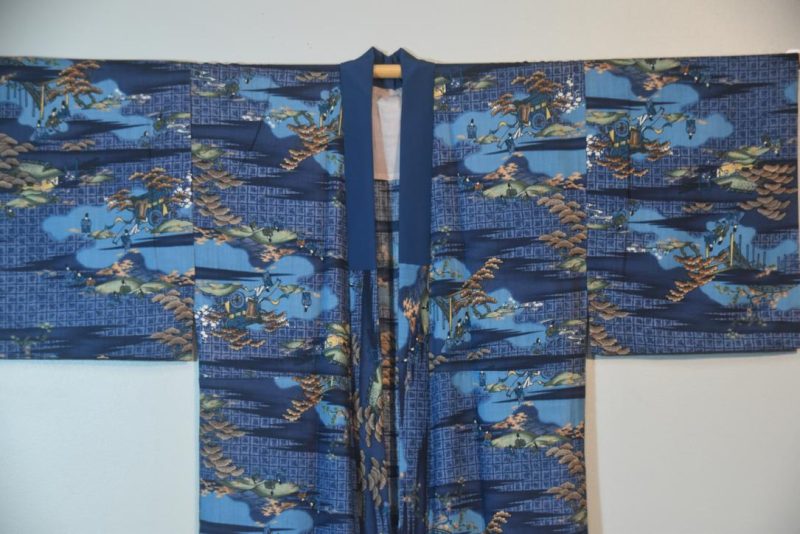 People and Landscapes Man's Kimono - Image 4