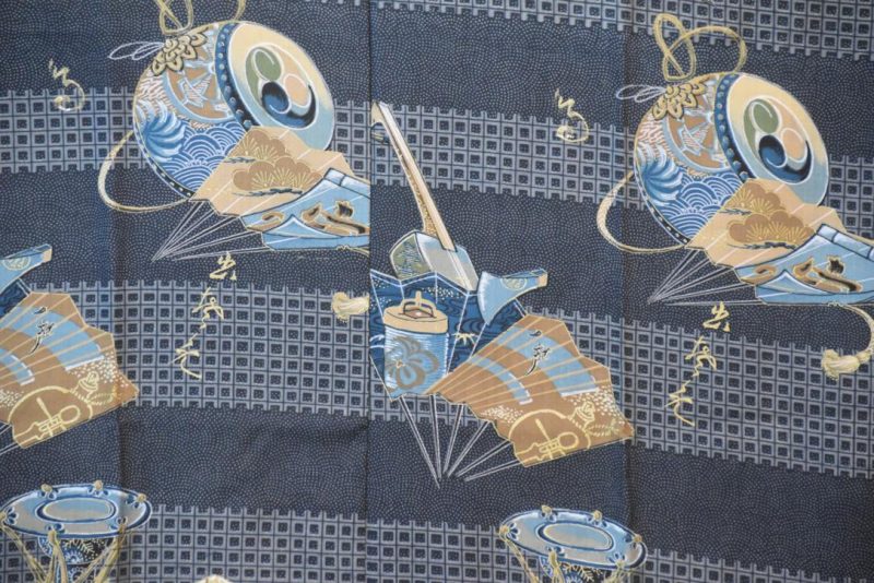 Drums and Fans Man's Kimono - Image 2