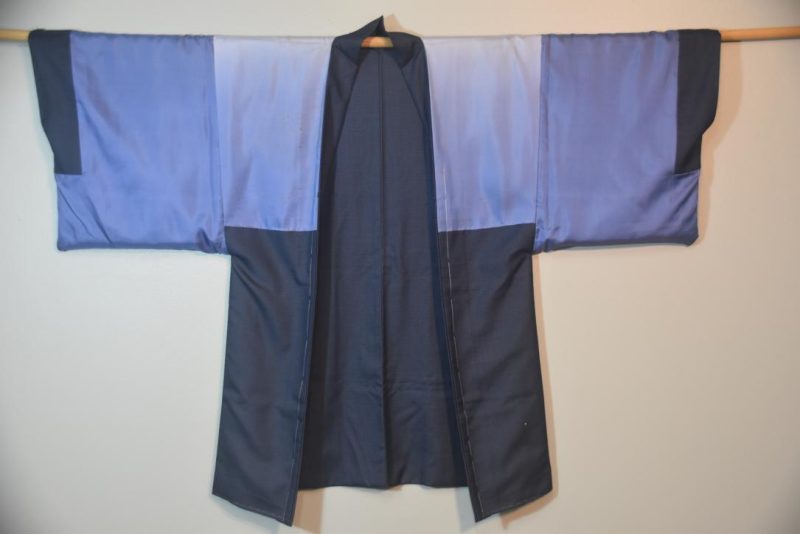 Mt Fuji Vintage Japanese Silk Mans Haori (Kimono Jacket) - Image 5
